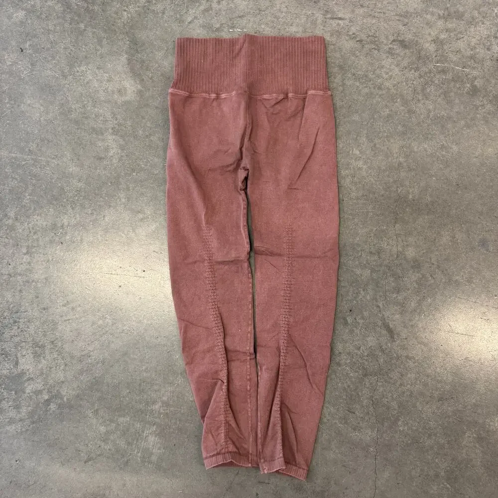 Free People Movement High-Rise 7/8 Length Good Karma Leggings Nutmeg M/L
